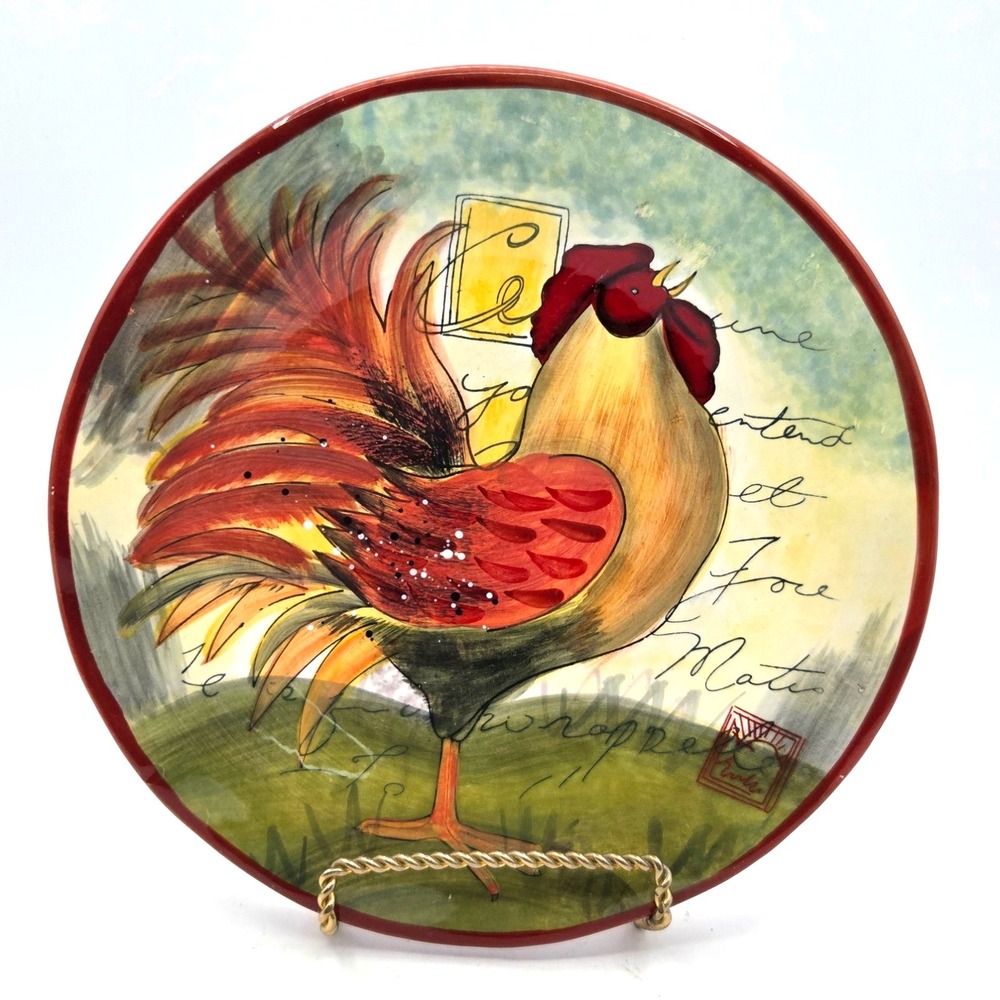 Le Rooster by Certified International Susan Winget Salad Plate 9"‎